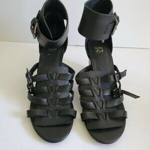 Joe's Black Strappy Sandal Shoes SZ 9M